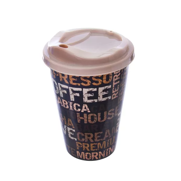 Pohár UH Coffee víčko 0,45 l mix