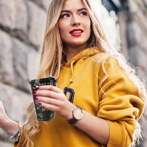 Pohár UH Coffee víčko 0,45 l mix