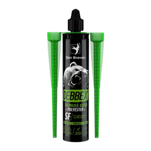 DENB Chemická kotva bez styrenu POLYESTER SF, kartuše 165 ml, šedá