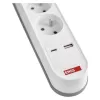 EMOS Prodlužka 3Z 2M s vyp. 1,5mm P1312PD+USB A+C FAST CHARGING