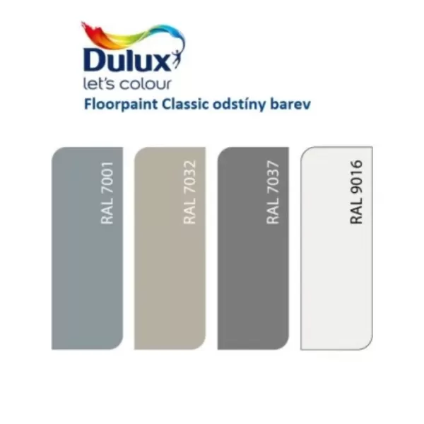 DU Floorpaint CLASSIC 9016 bílá 3kg