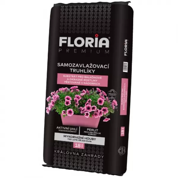 FLORIA Substrát do samozavlažovacích truhlíků 18l BLACK