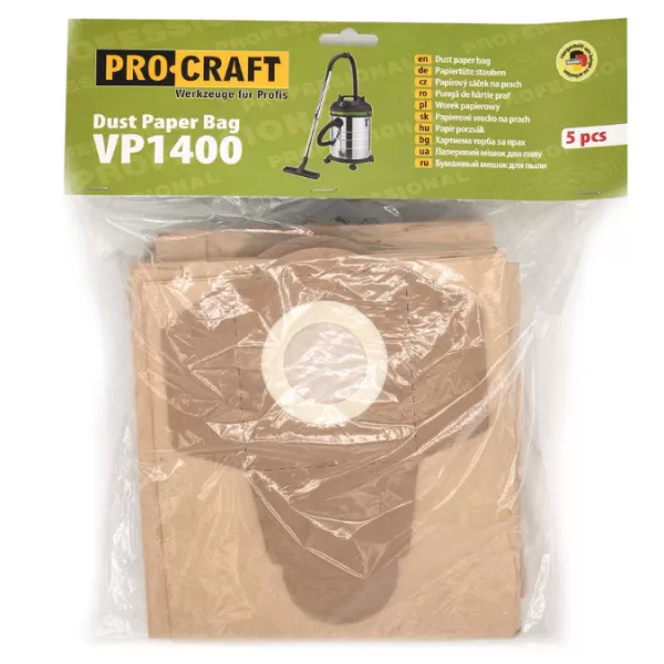 PROCRAFT Saček papirovy pro průmyslový vysavač VP1400