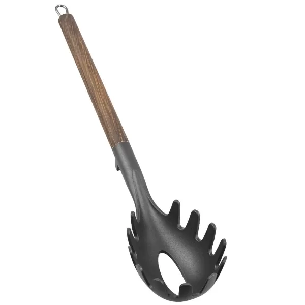 Naběračka špaget termoplast PBT/nerez WOODEN 33,5x7 cm