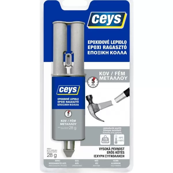 Epoxiceys kov - stříkačka 28g