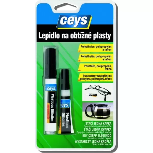 Lepidlo na obtížné plasty 3g+4ml