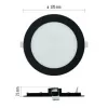 EMOS LED podhledové svítidlo NEXXO černé, 17 cm, 12,5 W, teplá/neutrální bílá (ZD1333)