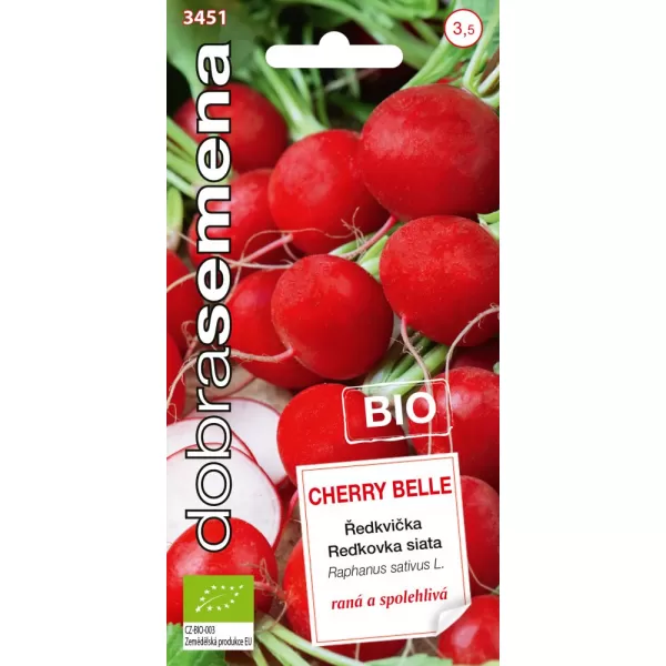 Dobrá semena Ředkvička červ. - Cherry Belle Bio raná 2,5g