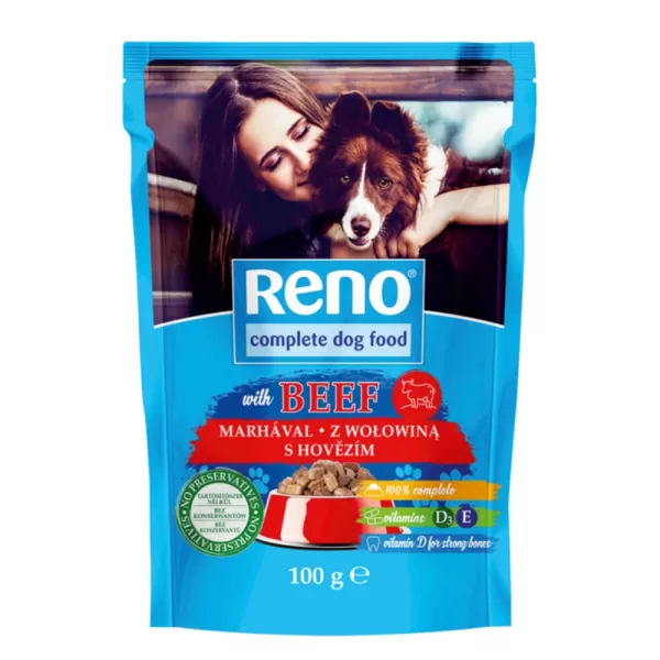 JUKO RENO Dog hovězí, kapsa 100g