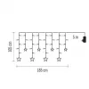 EMOS 115LED CURTAIN STARS WW (DCGW12)