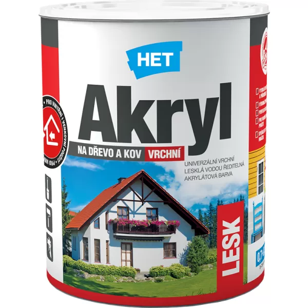 HET Akryl lesk - 1000 bílý - 0,7kg