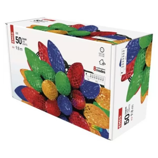 EMOS 50LED CONE 9,8M MF MC (D5ZM01) řetěz