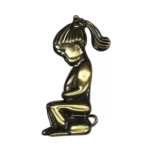 Piktogram DÁMY 3D bronz