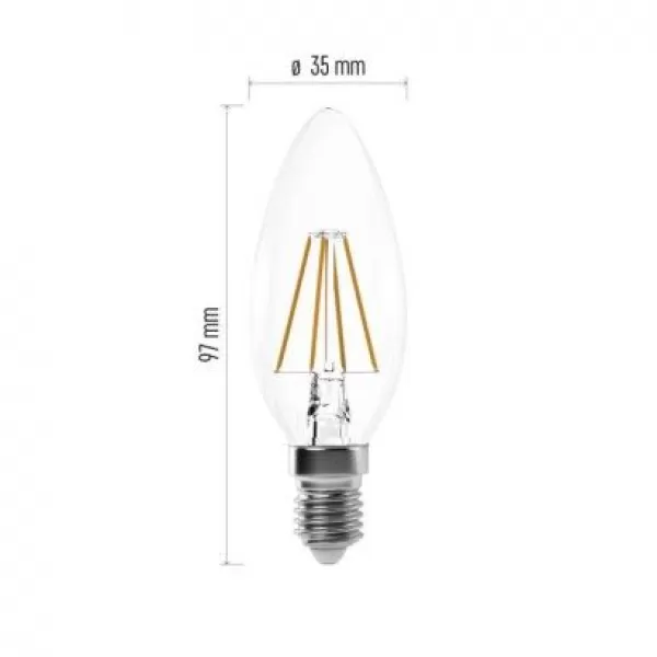 EMOS LED FLM CANDLE 3,4W ZF3220 470lm