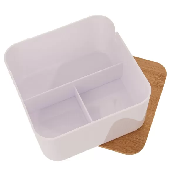 Dóza plast/bambus kosmetická+zrcadlo WHITNEY