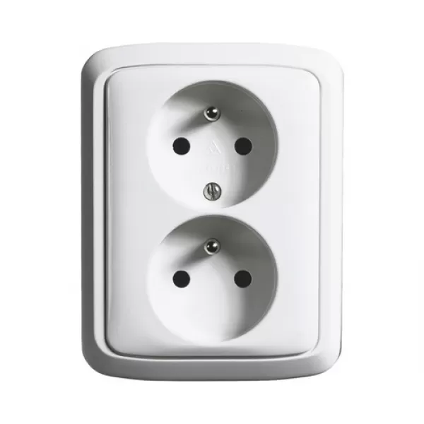 Zásuvka kompletní CZ1x2 16A 250 Vstř. BLISTR 5512A-2349 BW