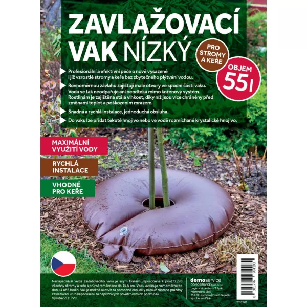 Vak zavlažovací nízký pro stromy a keře 55L