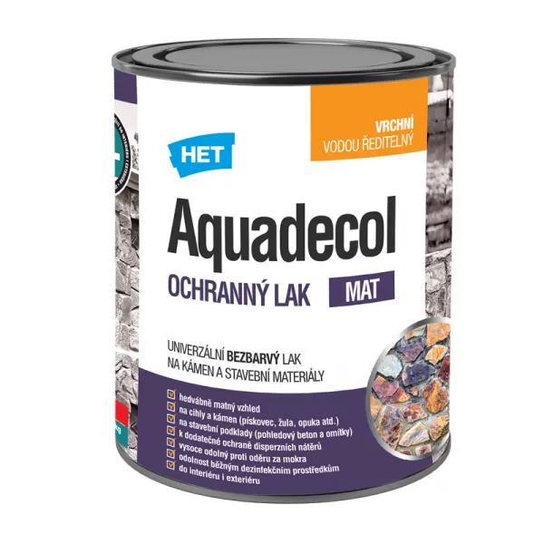 HET Aquadecol ochranný lak 3kg