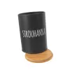 Dóza plech/bambus pr. 11 cm Strouhanka BLACK CZ