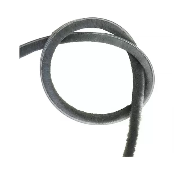 Kartáč samolepící 6,7x výška chlupu 8mm, šedý, 3m