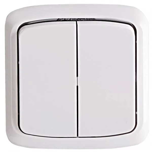 Přepínač kompletní ř.6+6 10AX 250 Vstř. BLISTR 3558A-W52340