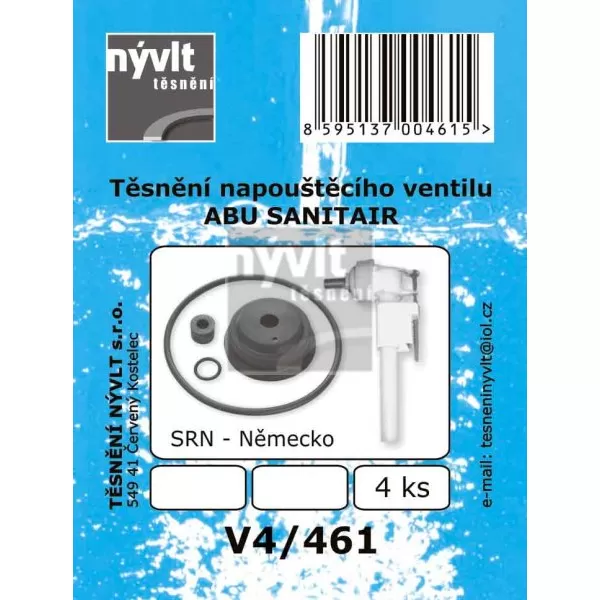 Těsnění wc napouštěcí zařízení Abu Sanitair (SRN)