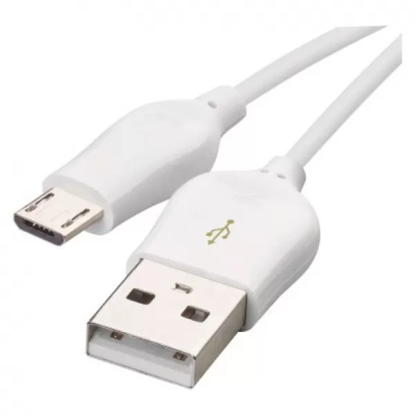 EMOS Rychlonabíjecí a datový kabel USB-A 2.0 / micro USB-B 2.0, Quick Charge, 1 m, bílý