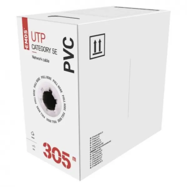 EMOS Kabel UTP CAT5E PVC BASIC 305m S9134