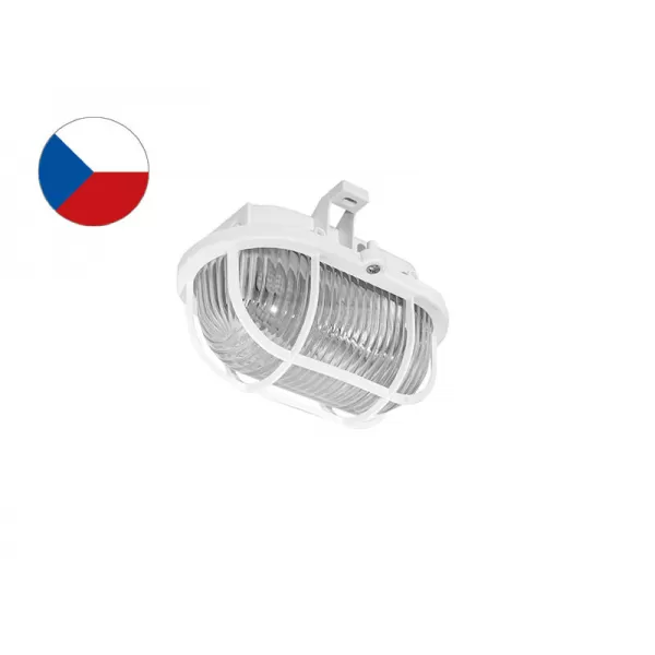 PANLUX Svítidlo OVÁL 60 PLAST Bílý SOP-60/B