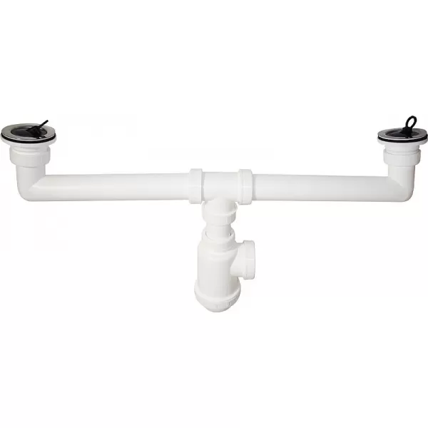 Alca plast A449 50/40 sifon pro dvoudřez s nerez.mřížkami pr.70