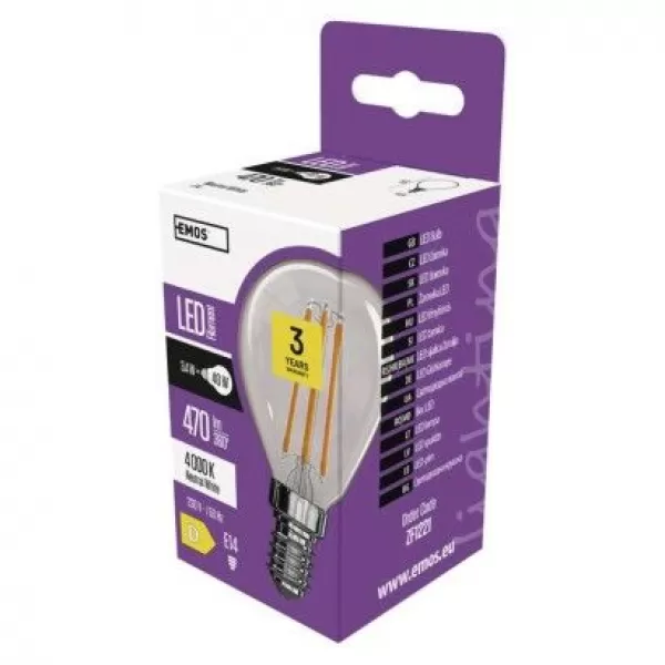 EMOS LED FLM MINI GL 3,4W E14 ZF1221