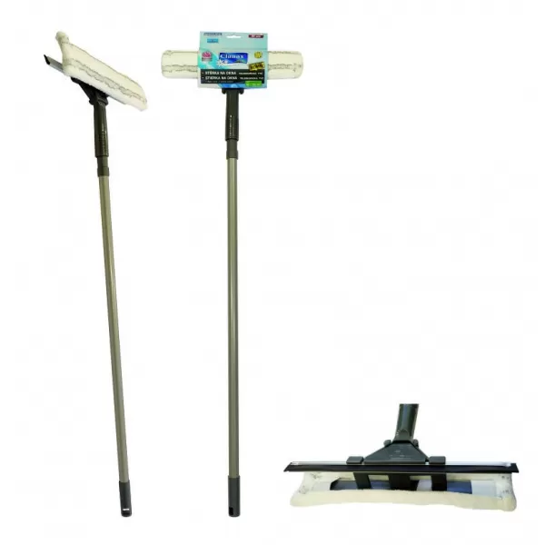 Stěrka na okna KOMBI dvojitá + teleskop 150cm