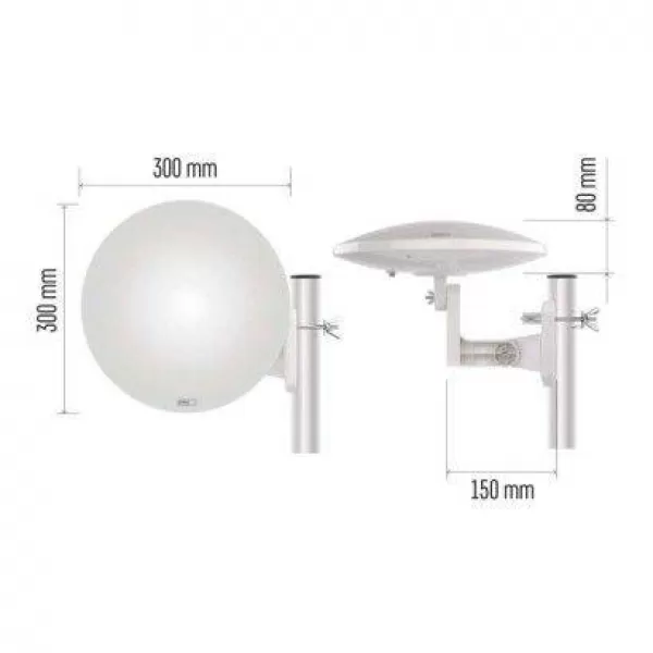 EMOS Anténa univerzální VILLAGE MOON–V900, DVB-T2, FM, DAB, filtr LTE/4G/5G (J0803)