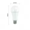 EMOS LED žárovka Classic A67/E27/17W (120 W)/1900 lm/teplá bílá ZQ5173