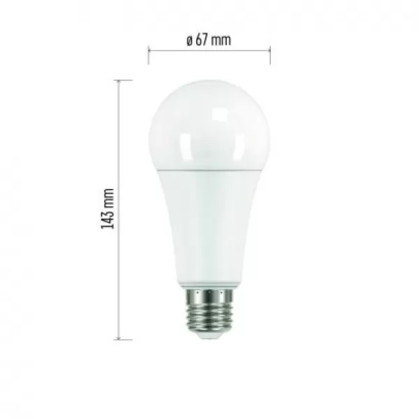 EMOS LED žárovka Classic A67/E27/17W (120 W)/1900 lm/teplá bílá ZQ5173