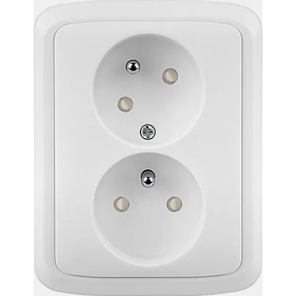 Zásuvka kompletní CZ1x2 16A 250 Vstř. bezšroub. BLISTR 5513A-W02357 B