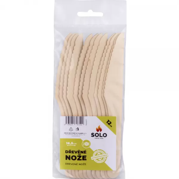 SOLO Nože dřevěné 16,5cm/12ks