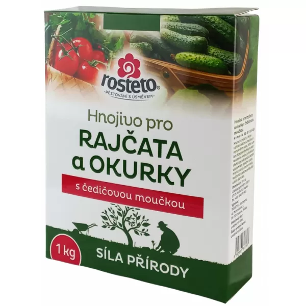 Hnojivo Rosteto s čedičovou moučkou - rajčata a okurky 1kg