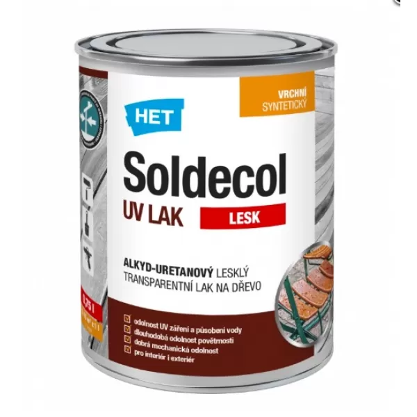 HET SOLDECOL UV LAK lesk 0,75l
