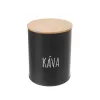 Dóza plech/bambus pr. 9,5 cm Káva BLACK CZ, SK