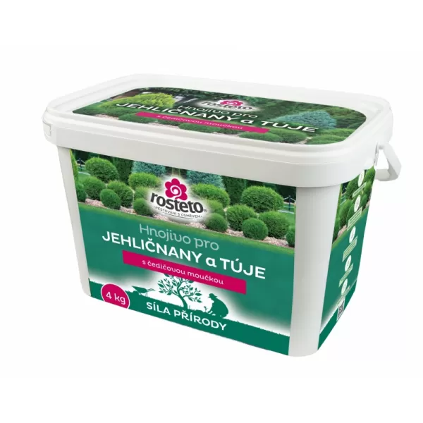 Hnojivo Rosteto s čedičovou moučkou-jehličnany a tůje 4kg