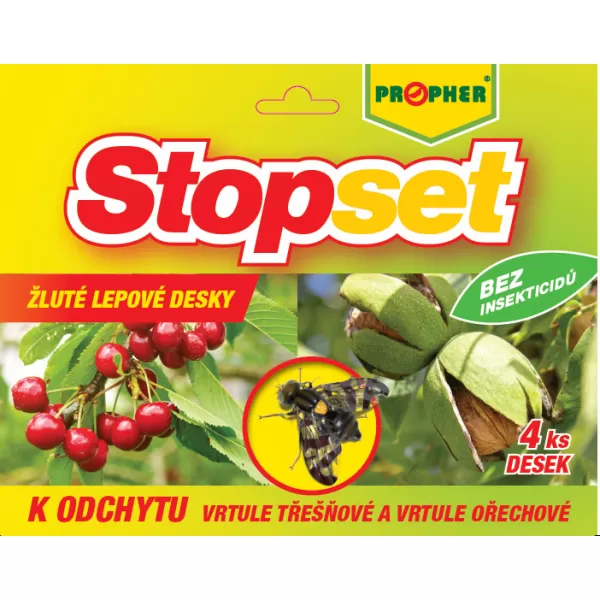 Stopset desky - 20x20 cm žluté (4 ks)