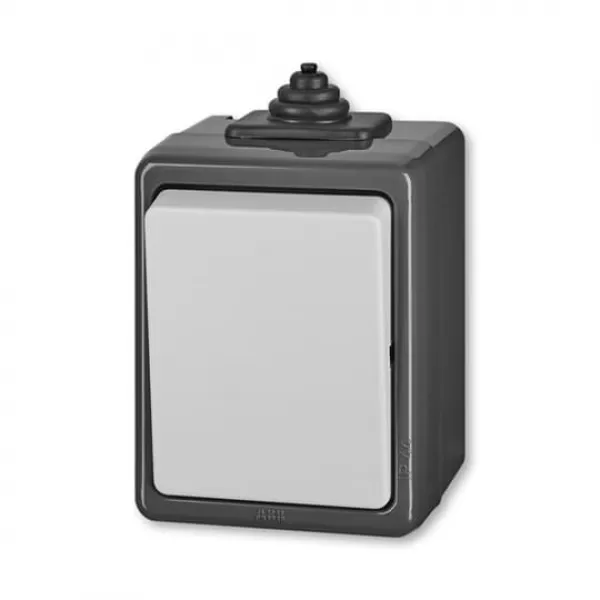 Ovládač zapínací řazení 1/0, IP44 šedá 3553-80929 S