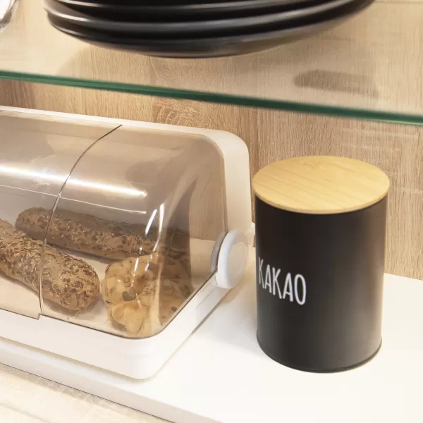 Dóza plech/bambus pr. 11 cm Kakao BLACK CZ, SK