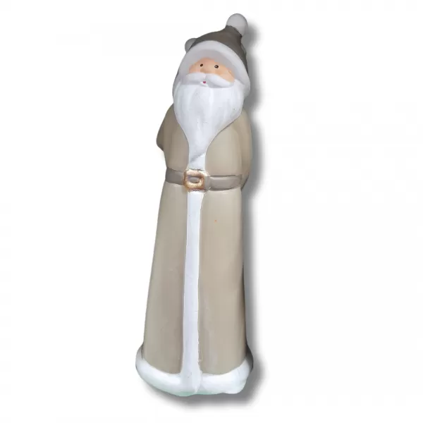 Dekorace - Santa ker. šedý