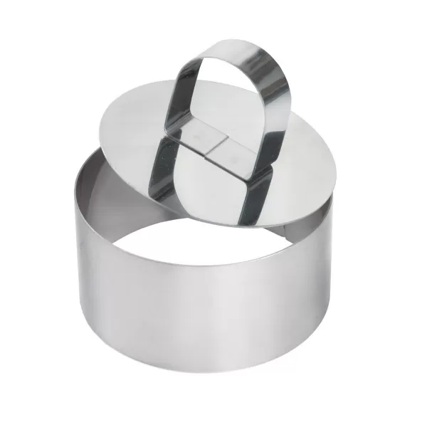 Forma-tvořítko nerez+píst pr. 8 cm