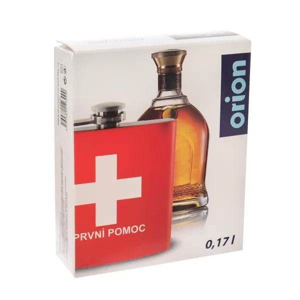 Láhev kapesní nerez První pomoc 0,17 l