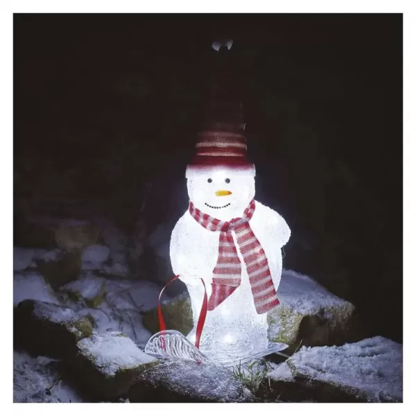 EMOS 40LED XMAS SNOWMAN IP44 CW DCFC19