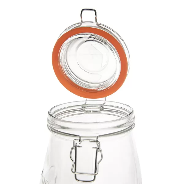 Dóza sklo/kov klip patent Bela srdce 1,5 l