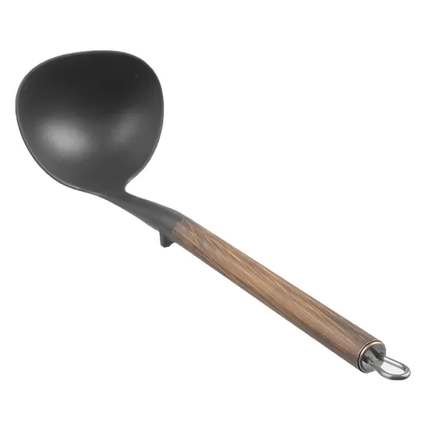 Naběračka plná termoplast PBT/nerez WOODEN 33x10 cm